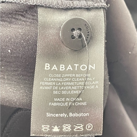 ❌SOLD❌ Aritzia Babaton Command Cropped Pant  Black Vegan Leather pants size 00 - Picture 10 of 11